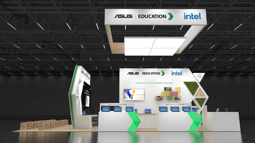 ASUS Intel Education Booth mockup